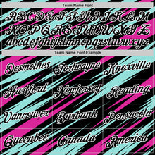 Load image into Gallery viewer, Custom Black Ice Blue-Deep Pink 3D Esports Performance T-Shirt