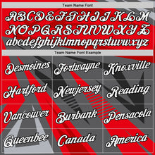 Load image into Gallery viewer, Custom Steel Gray Red-Black 3D Esports Performance T-Shirt