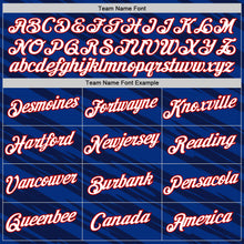 Load image into Gallery viewer, Custom Navy Royal-Red 3D Esports Performance T-Shirt