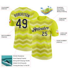 Load image into Gallery viewer, Custom Neon Yellow Black-White 3D Esports Performance T-Shirt