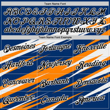 Load image into Gallery viewer, Custom US Navy Blue Black-Bay Orange 3D Esports Performance T-Shirt