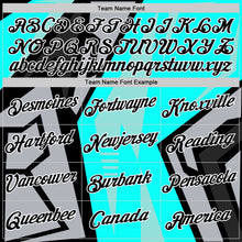 Load image into Gallery viewer, Custom Ice Blue Black-Gray 3D Esports Performance T-Shirt