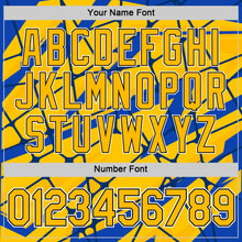 Load image into Gallery viewer, Custom Thunder Blue Gold-Black 3D Esports Performance T-Shirt