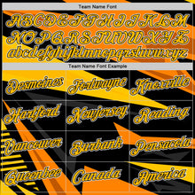 Load image into Gallery viewer, Custom Black Gold-Orange 3D Esports Performance T-Shirt