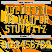 Load image into Gallery viewer, Custom Black Gold-Orange 3D Esports Performance T-Shirt