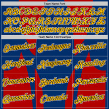 Load image into Gallery viewer, Custom US Navy Blue Gold Red-Black 3D Esports Performance T-Shirt