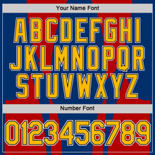 Load image into Gallery viewer, Custom US Navy Blue Gold Red-Black 3D Esports Performance T-Shirt