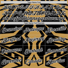 Load image into Gallery viewer, Custom Black Old Gold-White 3D Esports Performance T-Shirt