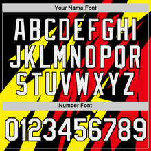 Load image into Gallery viewer, Custom Black Light Yellow-Fire Red 3D Esports Performance T-Shirt