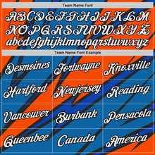 Load image into Gallery viewer, Custom Thunder Blue Orange-Black 3D Esports Performance T-Shirt