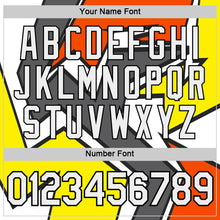 Load image into Gallery viewer, Custom White Orange Steel Gray Light Yellow-Black 3D Esports Performance T-Shirt