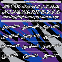 Load image into Gallery viewer, Custom Black Purple-Thunder Blue 3D Esports Performance T-Shirt