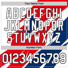 Load image into Gallery viewer, Custom White Fire Red US Navy Blue-Black 3D Esports Performance T-Shirt