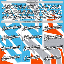 Load image into Gallery viewer, Custom White Sky Blue Orange-Gray 3D Esports Performance T-Shirt