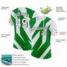 Load image into Gallery viewer, Custom White Grass Green-Black 3D Esports Performance T-Shirt