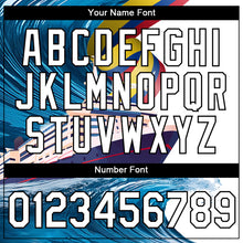 Load image into Gallery viewer, Custom White Black 3D Pattern Design Sailing Cruise Ship Columbus Day Performance T-Shirt