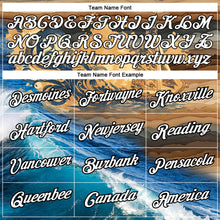 Load image into Gallery viewer, Custom Old Gold White-Black 3D Pattern Design Sailing Ship Columbus Day Performance T-Shirt