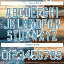 Load image into Gallery viewer, Custom Shadow Blue White 3D Pattern Design Sailing Cruise Ship Columbus Day Performance T-Shirt