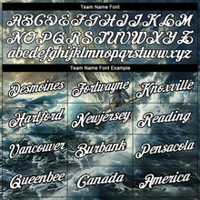 Load image into Gallery viewer, Custom Navy White-Black 3D Pattern Design Sailing Ship Columbus Day Performance T-Shirt