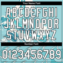 Load image into Gallery viewer, Custom Ice Blue White-Black 3D Pattern Design Sailing Ship Columbus Day Performance T-Shirt