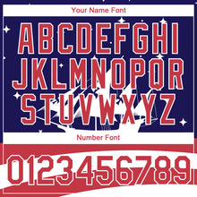 Load image into Gallery viewer, Custom Navy Red-White 3D Pattern Design Sailing Ship Columbus Day American Flag Performance T-Shirt