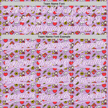 Load image into Gallery viewer, Custom Light Purple White 3D Pattern Design Father's Day Family Love Authentic Baseball Jersey