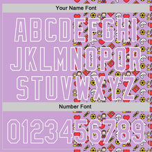 Load image into Gallery viewer, Custom Light Purple White 3D Pattern Design Father's Day Family Love Authentic Baseball Jersey