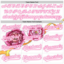 Load image into Gallery viewer, Custom White Pink 3D Pattern Design Mother's Day Flower Authentic Baseball Jersey