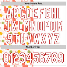 Load image into Gallery viewer, Custom White Red 3D Pattern Design Mother's Day Love Authentic Baseball Jersey