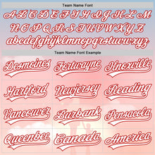 Load image into Gallery viewer, Custom Light Pink White-Red 3D Pattern Design Mother's Day Family Love Authentic Baseball Jersey