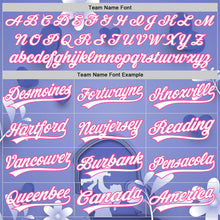 Load image into Gallery viewer, Custom Light Purple White-Pink 3D Pattern Design Mother's Day Family Love Authentic Baseball Jersey