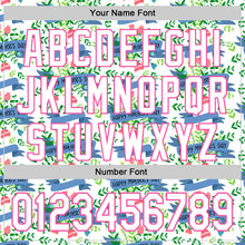 Load image into Gallery viewer, Custom White Pink 3D Pattern Design Mother's Day Flower Authentic Baseball Jersey