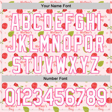 Load image into Gallery viewer, Custom Light Pink White-Pink 3D Pattern Design Mother's Day Flower Authentic Baseball Jersey