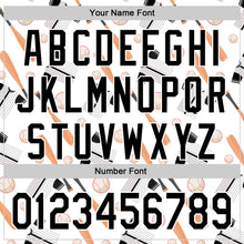 Load image into Gallery viewer, Custom White Black Comic Doodle Ballgame 3D Pattern Design Authentic Baseball Jersey