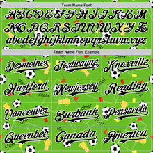 Load image into Gallery viewer, Custom Aurora Green Black-White Comic Doodle Ballgame 3D Pattern Design Authentic Baseball Jersey