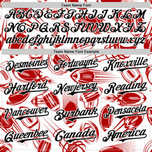 Load image into Gallery viewer, Custom White Black Comic Doodle Ballgame 3D Pattern Design Authentic Baseball Jersey