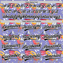 Load image into Gallery viewer, Custom Light Purple White-Black 3D Hawaii Beach Seabird Authentic Baseball Jersey