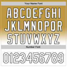 Load image into Gallery viewer, Custom Old Gold White-Black 3D Pattern Design Gradient Mother's Day Flower Authentic Baseball Jersey