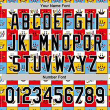 Load image into Gallery viewer, Custom White Black 3D Pattern Design Funny Cartoon Emoji Smile Face Authentic Baseball Jersey