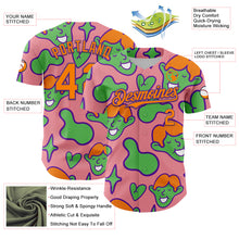 Load image into Gallery viewer, Custom Medium Pink Bay Orange-Purple 3D Pattern Design Funny Cartoon Kid Authentic Baseball Jersey