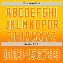 Load image into Gallery viewer, Custom Yellow Bay Orange-White 3D Pattern Design Father's Day Family Love Fade Authentic Baseball Jersey