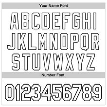 Load image into Gallery viewer, Custom White Thunder Blue-Black 3D Pattern Design Father's Day Family Love Authentic Baseball Jersey