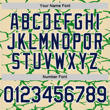 Load image into Gallery viewer, Custom Cream Navy-Grass Green 3D Esports Performance T-Shirt