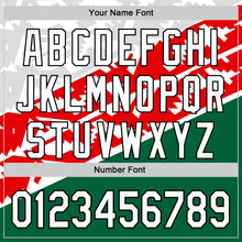 Load image into Gallery viewer, Custom White Red Kelly Green-Black 3D Mexico Authentic Baseball Jersey