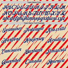 Load image into Gallery viewer, Custom Cream Navy-Fire Red 3D Esports Performance T-Shirt