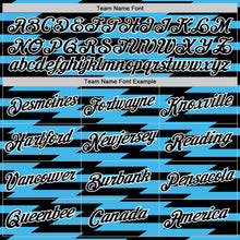 Load image into Gallery viewer, Custom Black Sky Blue-White 3D Esports Performance T-Shirt