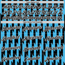 Load image into Gallery viewer, Custom Black Sky Blue-White 3D Esports Performance T-Shirt