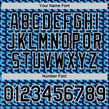 Load image into Gallery viewer, Custom Navy Black-Sky Blue 3D Esports Performance T-Shirt