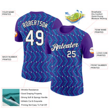 Load image into Gallery viewer, Custom Purple Royal-Lakes Blue 3D Esports Performance T-Shirt