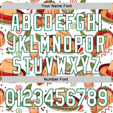Load image into Gallery viewer, Custom White Kelly Green 3D Mexican Festival Tacos And Sombrero Cinco de Mayo Authentic Baseball Jersey